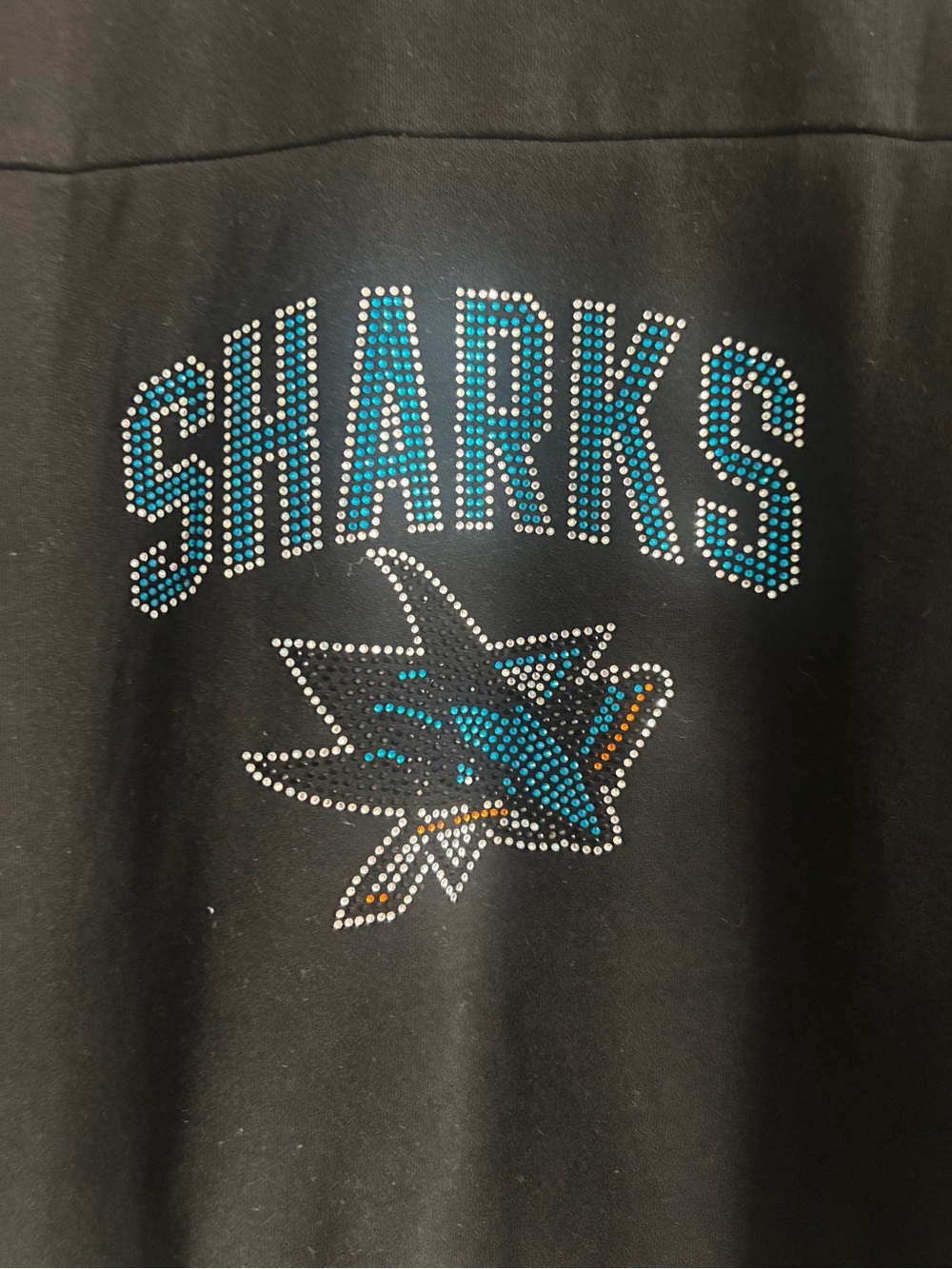 San Jose Sharks Rhinestone bomber type jacket